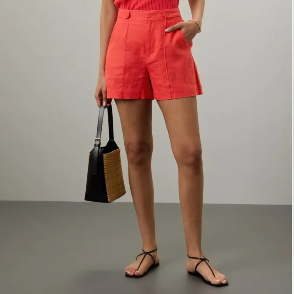 Madewell Women's High Waist Linen Shorts